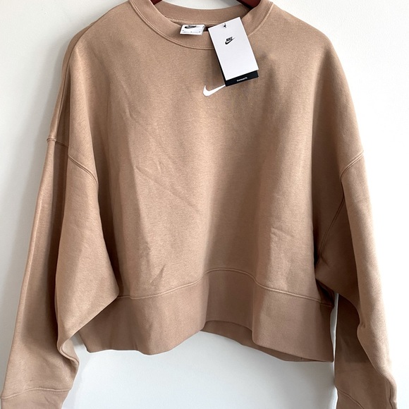 Nike Tops - NWT Nude Nike swoosh hoodie